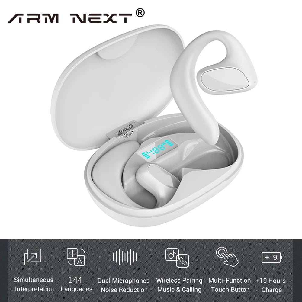 🎧 M8 Language Translator Earbuds – Ο通λικό σύντροφος για ταξίδια & διεθνή επικοινωνία 🌍