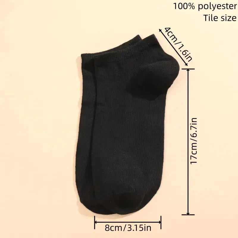 🧦👌 Unisex Boat Socks – Αόρατη Άνεση με Δροσιά & Στυλ! 👌🧦 10 Ζευγάρια | Solid Color | Breathable & Odorproof