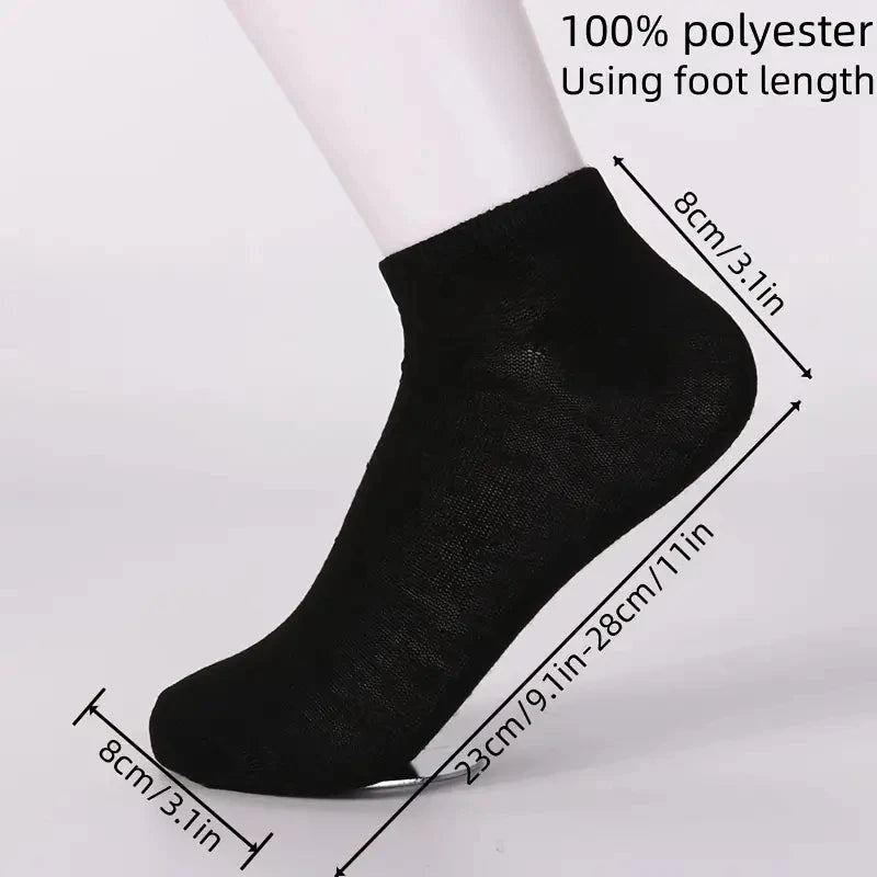 🧦👌 Unisex Boat Socks – Αόρατη Άνεση με Δροσιά & Στυλ! 👌🧦 10 Ζευγάρια | Solid Color | Breathable & Odorproof
