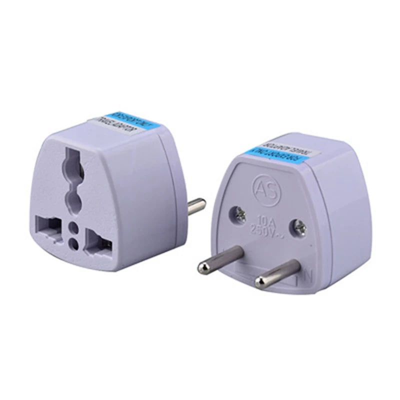Universal Plug Adapter 🌍🔌 | US/UK/AU to EU 🇺🇸➡️🇪🇺 | 2-Pin Power Converter ⚡ | Travel Charger ✅