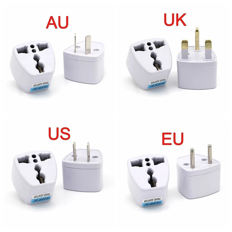 Universal Plug Adapter 🌍🔌 | US/UK/AU to EU 🇺🇸➡️🇪🇺 | 2-Pin Power Converter ⚡ | Travel Charger ✅