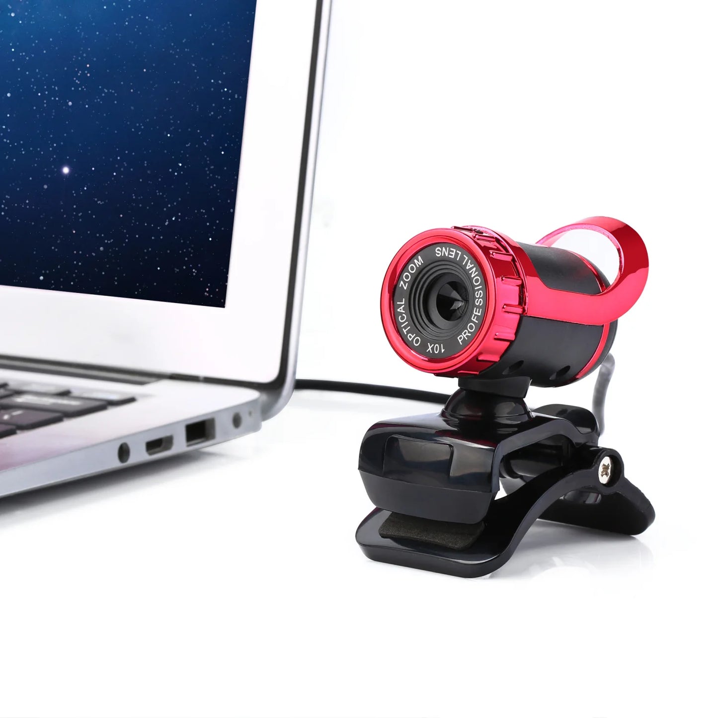 🌙🎥 Rotatable Night Vision Webcam – USB Κάμερα με 360° Περιστροφή & Μικρόφωνο 🎤💻