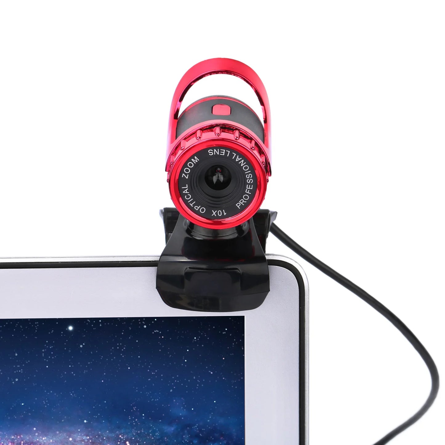 🌙🎥 Rotatable Night Vision Webcam – USB Κάμερα με 360° Περιστροφή & Μικρόφωνο 🎤💻