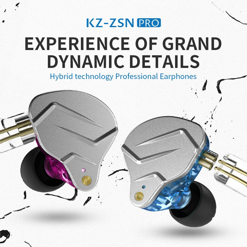 🎧 KZ ZSN PRO – Hybrid In-Ear Earphones για HiFi Ήχο & Δυνατά Μπάσα! 🎧