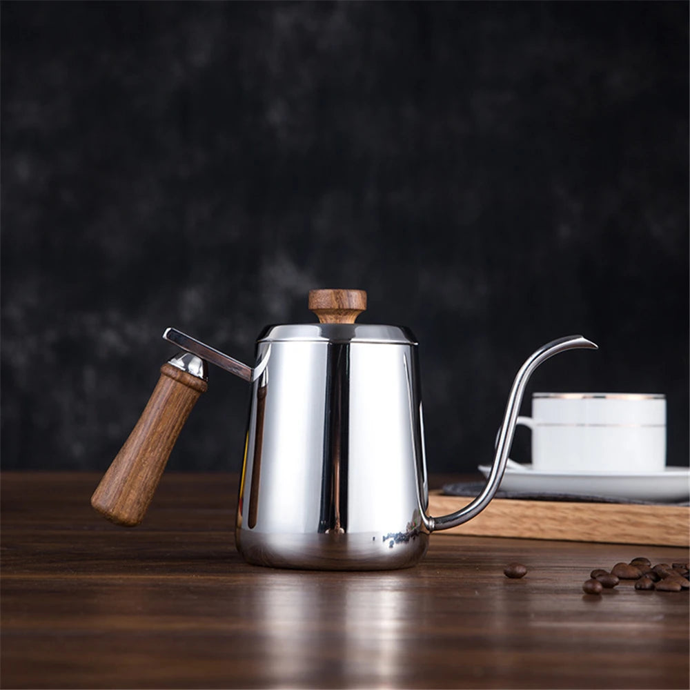 ☕✨ Drip Kettle με Λαιμό Κύκνου – Για Τέλειο Pour Over Καφέ! ✨☕ Drip Kettle Non-stick Stainless Steel