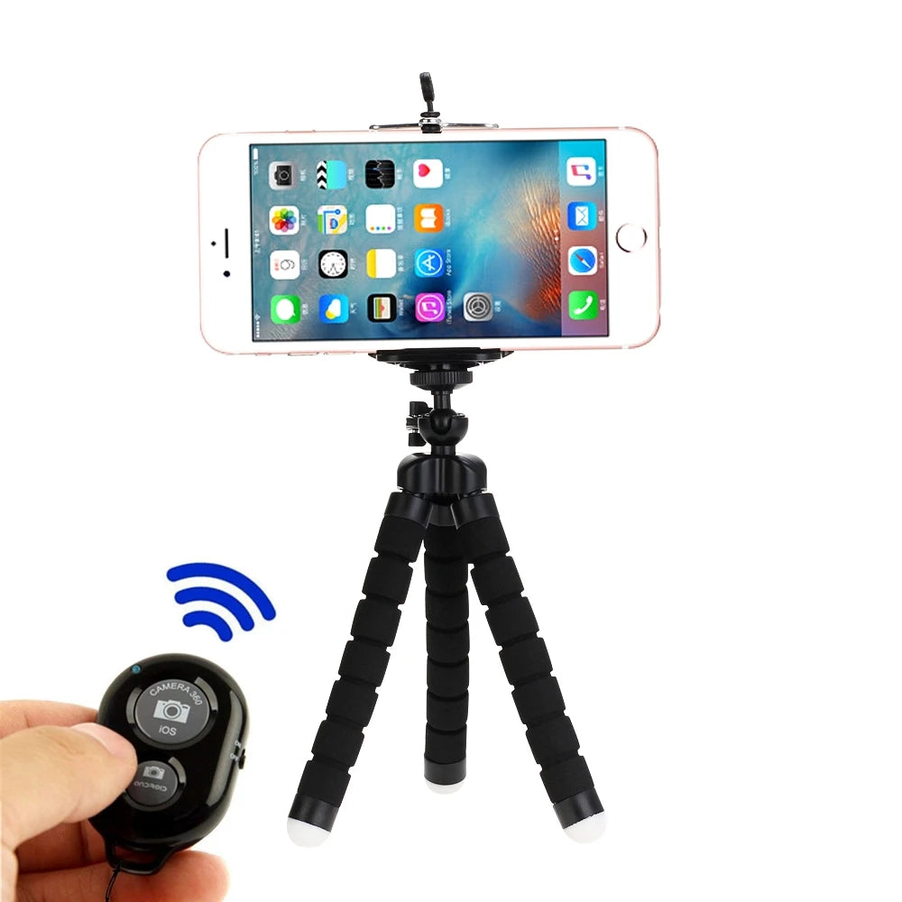 📸 Mini Tripod Octopus με Κλιπ Κινητού & Βάση Κάμερας – Ευέλικτο Stand για Selfies & Video 🎥