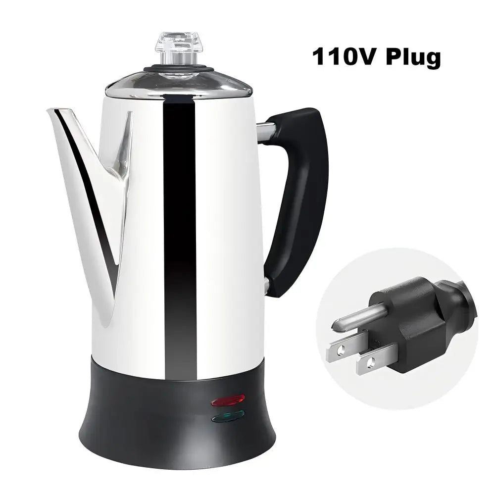☕⚡ Ηλεκτρική Καφετιέρα Percolator 1.8L – Για 12 Κούπες Αρωματικού Καφέ! ⚡☕ SOTECH Electric Coffee Percolator