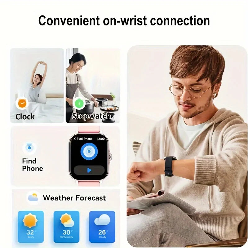 ⌚🔥 KESHUYOU 2025 Smart Watch – Έξυπνο Ρολόι με Κλήσεις, Ειδοποιήσεις & Αθλητικές Λειτουργίες ✨