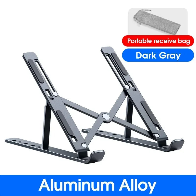 💻✨ N8 Double-Layer Laptop Stand – Αλουμινένια Αναδιπλούμενη Βάση Γραφείου 🎯
