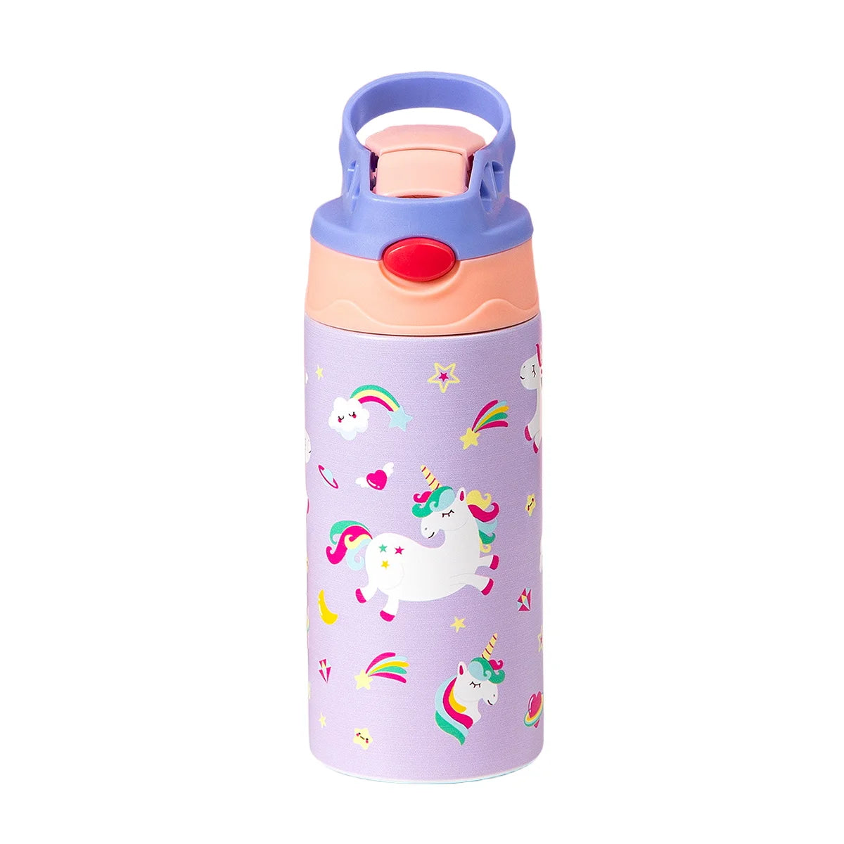 🧸 12OZ/350ml Cartoon Thermos Cup | Παιδικό Θερμός Ανοξείδωτο Ατσάλι με Σχέδια & Φορητό Καπάκι