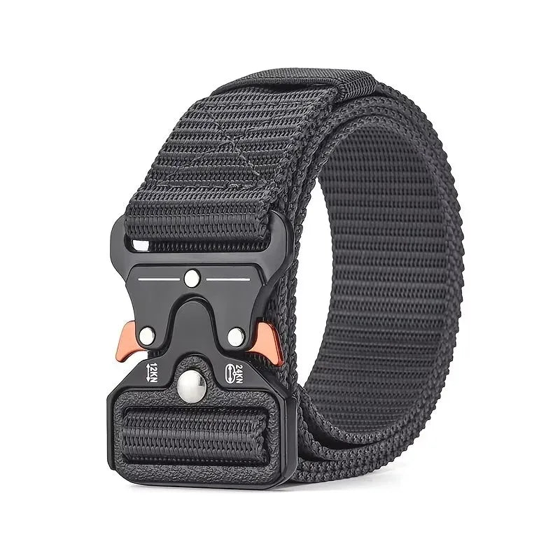🎯🪖 Tactical Men’s Belt – Outdoor Combat & Survival Ζώνη από Nylon & Canvas με Quick Release Buckle