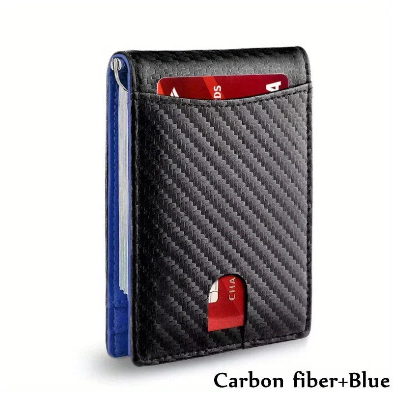 👛🕴️ Ανδρικό Slim Πορτοφόλι – Συνθετικό Δέρμα, RFID Blocking & Money Clip 💳💵