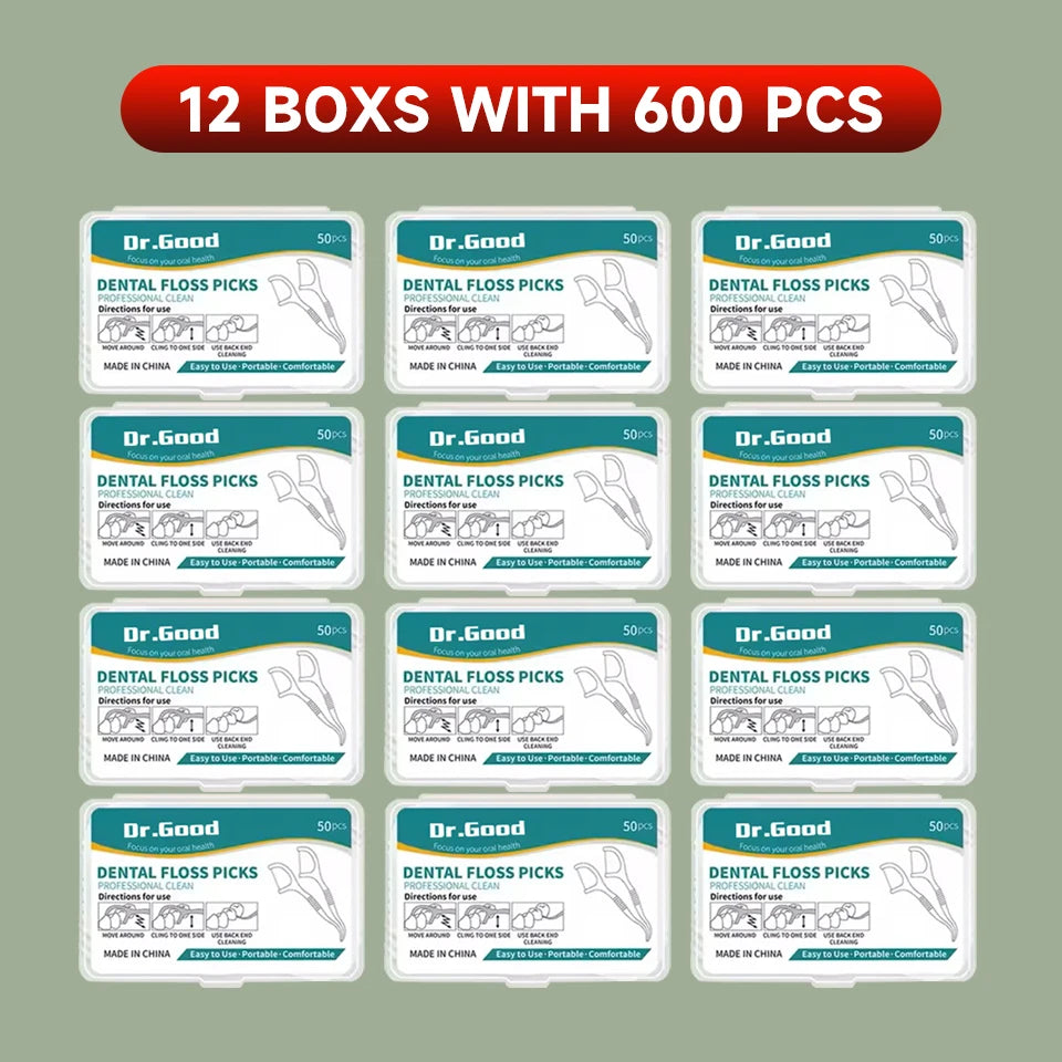 🦷 Dental Floss Sticks – 50/150/300/600/1000 Τεμάχια – Οδοντικό Νήμα Μίας Χρήσης για Στοματική Υγιεινή