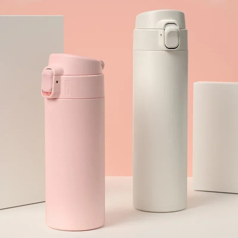 🚗 Thermos Water Bottle 450ml | Ανοξείδωτο Ατσάλι | Vacuum Flask Ζεστά & Κρύα Ροφήματα