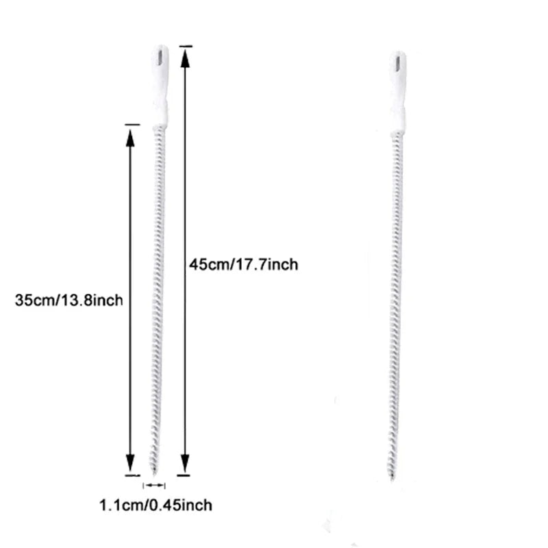 🧹 Βούρτσα Καθαρισμού Αποχέτευσης – Ευλύγιστη για Νεροχύτη, Μπάνιο & Σωληνώσεις 🚿✨