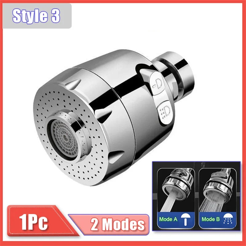 🚰 Universal Kitchen Faucet Adapter – 360° Περιστρεφόμενο Φίλτρο Βρύσης με 2/3 Modes