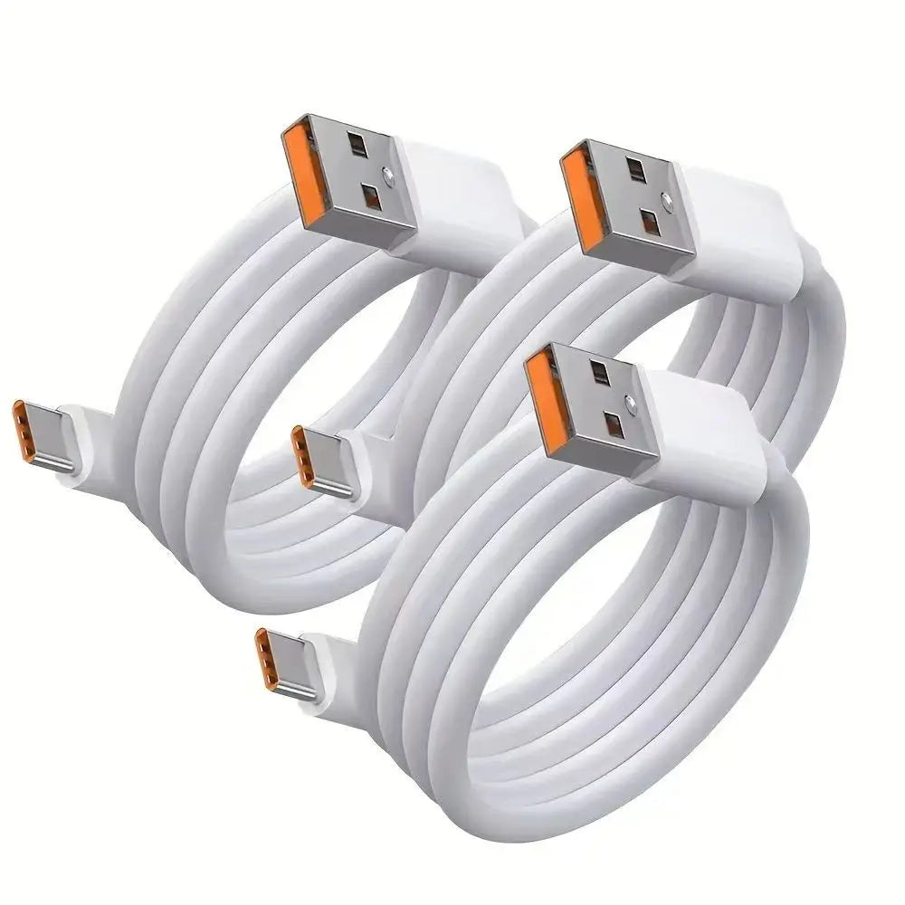 ⚡🔌 NNBILI Σετ 3 Καλώδια USB Type-C – Super Fast Charging 6A 📱 Για Samsung, Huawei, Xiaomi, Redmi