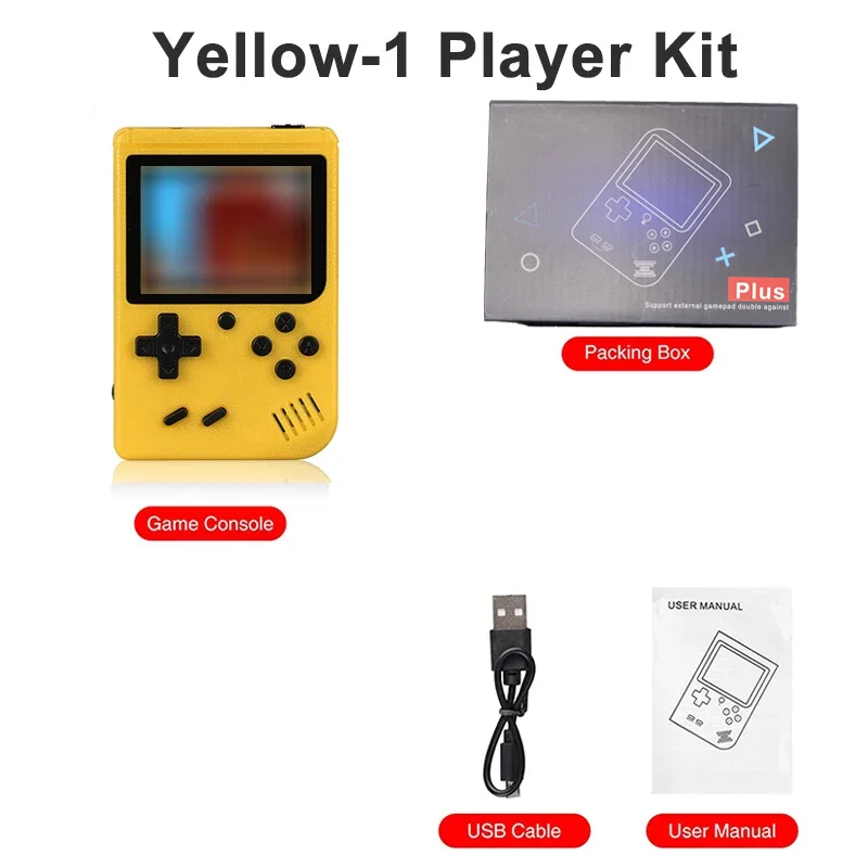 Retro Mini Console 🎮 | 8-Bit Handheld 🕹️ | 400 Built-in Games 💾 | AV Out 📺 | Gameboy Style 🔄