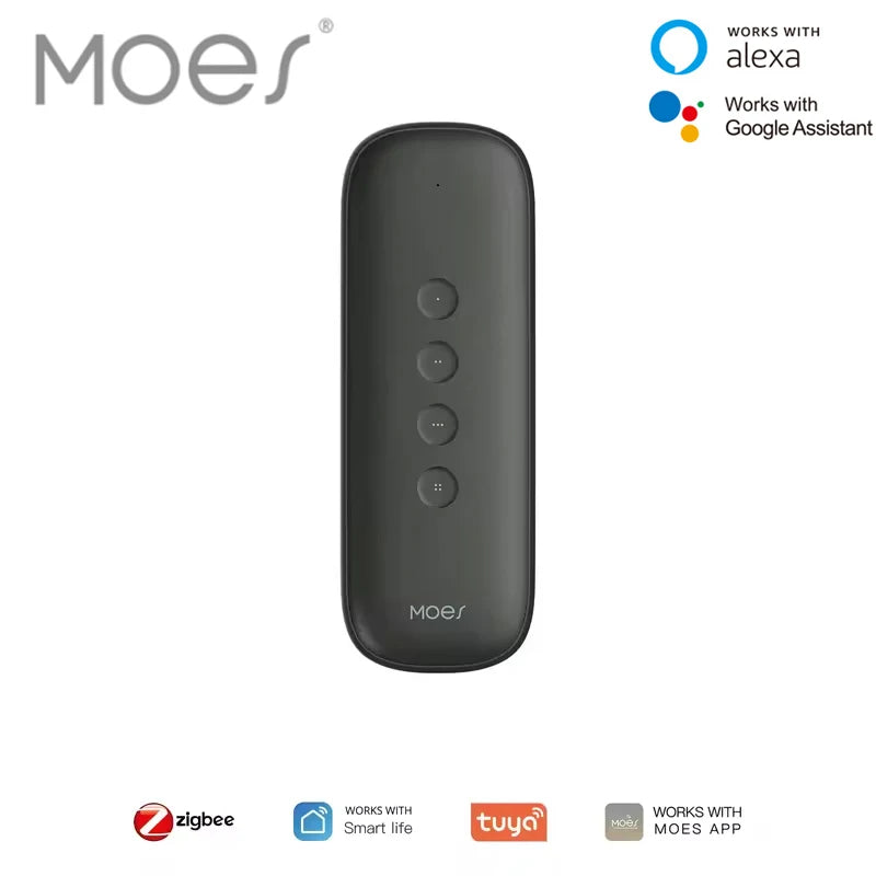 🔘 Tuya ZigBee Smart Scene Switch – 4 Κουμπιά | Ασύρματο | 12 Σενάρια | Αυτοματισμοί Smart Home