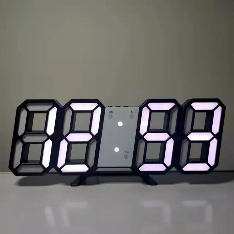 ⏰✨ Electronic Digital LED Wall Clock – Μοντέρνο Ρολόι Τοίχου & Γραφείου με Ξυπνητήρι 🖥️