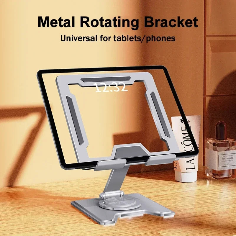 📱🔄 360° Rotatable Tablet Stand – Ρυθμιζόμενη & Αναδιπλούμενη Βάση iPad & Tablet 🎯