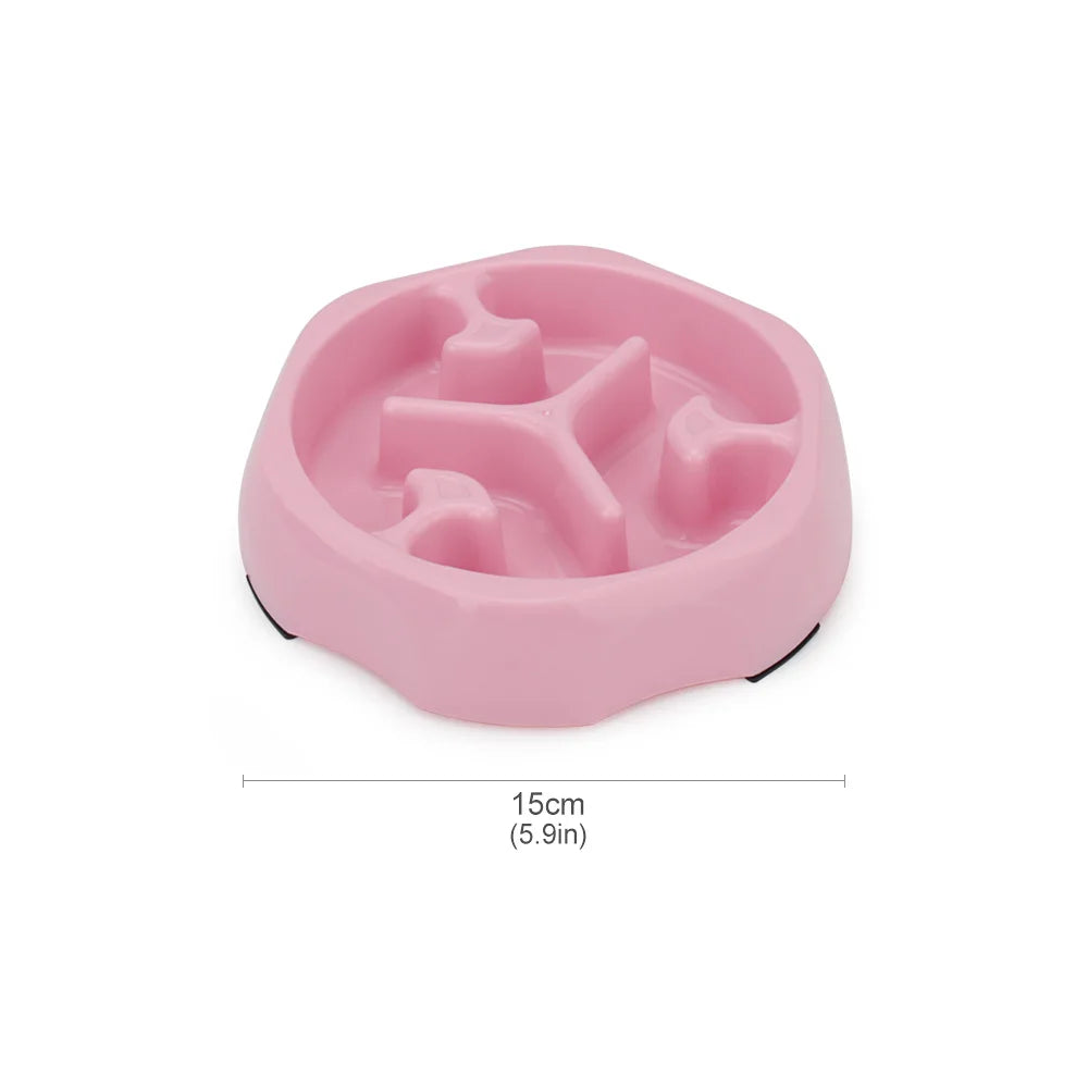 Slow Feeder Bowl 🐾🍽️ | Anti-Choke Design 😸🐶 | For Small Dogs & Cats 🐕🐈 | Square/Round Shape ✅