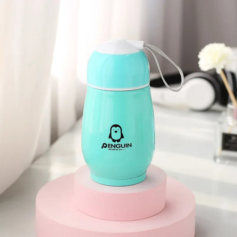 200ml Cartoon Penguin Thermos Cup | Ανοξείδωτο Ατσάλι | Παιδικό Vacuum Flask | Cute Big Belly Penguin Gift Bottle