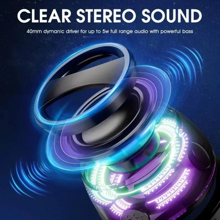 🔊✨ XIKCU G200 Portable Bluetooth Speaker – Mini Ηχείο με RGB Φωτισμό & Μαγνητική Στήριξη 🎶