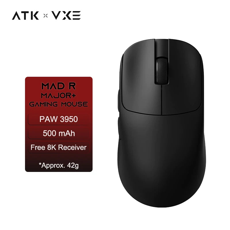 🎮 ATK VXE MAD R/R MAJOR Gaming Mouse – Ultra-Light, 8K Polling, PAW3395/3950 Sensor 🖱️ Precision meets performance. Το απόλυτο εργαλείο για pro gamers!