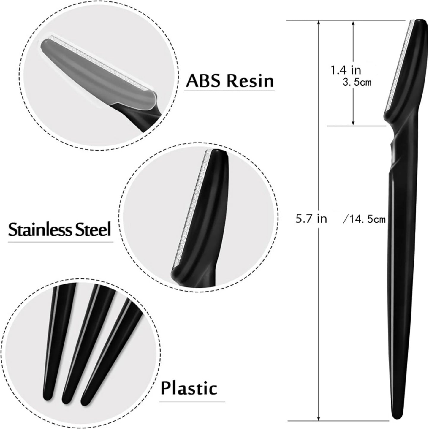 ✨ Σετ 10/40τμχ Ξυραφάκια Φρυδιών – Eyebrow Trimmer Face Blade Shaver