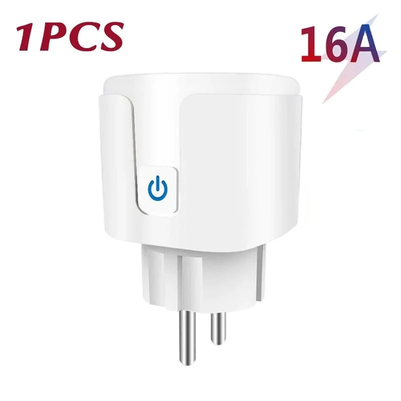 🔌📱 Tuya WiFi Smart Plug EU 16A/20A – Έξυπνη Πρίζα με Power Monitoring, Timer & Voice Control ⚡ Συμβατή με Alexa & Google Home