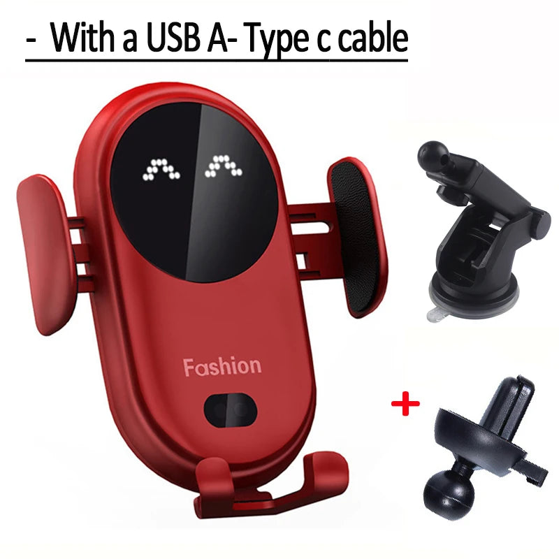 ⚡🚗 30W Wireless Car Charger – Έξυπνη Βάση & Ταχεία Φόρτιση στο Αυτοκίνητο! 🚗⚡ Qi Wireless Charging | Automatic Clamps | 360° Rotation | Air Vent Mount