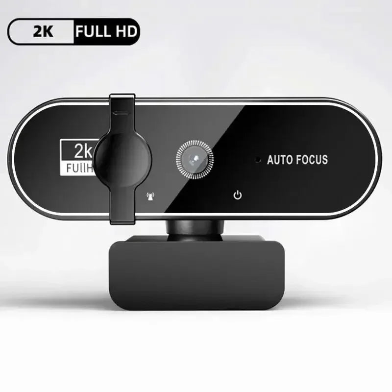 🎥🔊 4K/2K/1080P Webcam με Μικρόφωνο 🎤 | Autofocus 8MP Full HD Κάμερα για PC 💻 Laptop & Macbook | Βιντεοκλήσεις & Streaming