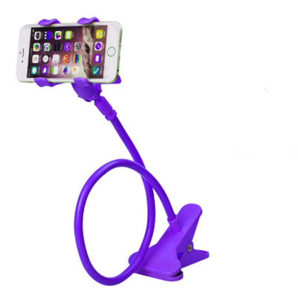 📱🛋️ Lazy Bedside & Desktop Bracket – Ευλύγιστη Βάση Κινητού με Μακρύ Βραχίονα 360° 🔄