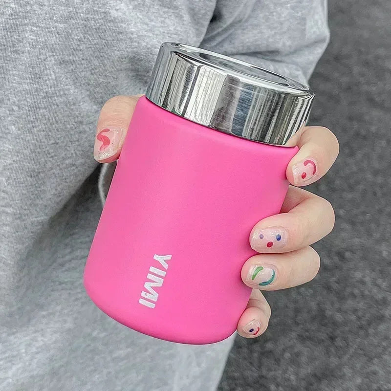 ✨ Mini Thermos Mug 230ml | 316 Ανοξείδωτο Ατσάλι | Pocket Vacuum Flask Καφέ & Τσάι