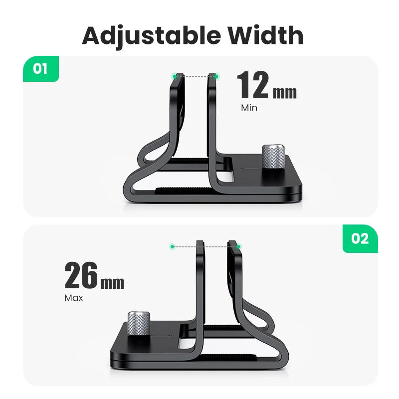 💻📐 UGREEN Vertical Laptop Stand – Αλουμινένια Κάθετη Βάση Laptop & Tablet 🎯