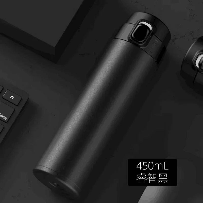 🚗 Thermos Water Bottle 450ml | Ανοξείδωτο Ατσάλι | Vacuum Flask Ζεστά & Κρύα Ροφήματα
