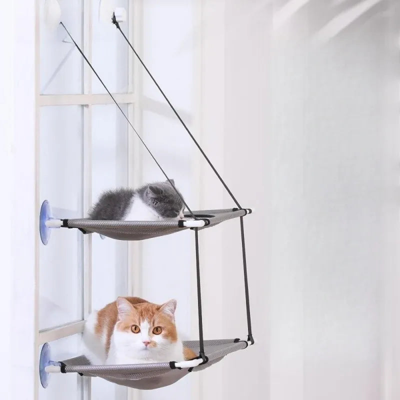🐱🌞 Cat Hammock Window Bed 🪟🛏️ Ο απόλυτος "θρόνος" για γάτες – με θέα, ήλιο & διασκέδαση!