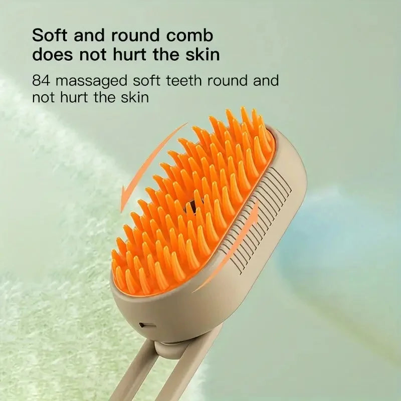💦🐾 Pet Cleaning Spray Comb – Βούρτσα Περιποίησης με Υποδοχή Ψεκασμού για Σκύλους & Γάτες 🧴🪮 Συνδυάζει καθαρισμό & χτένισμα σε ένα εργαλείο – ιδανικό για καθημερινή περιποίηση!