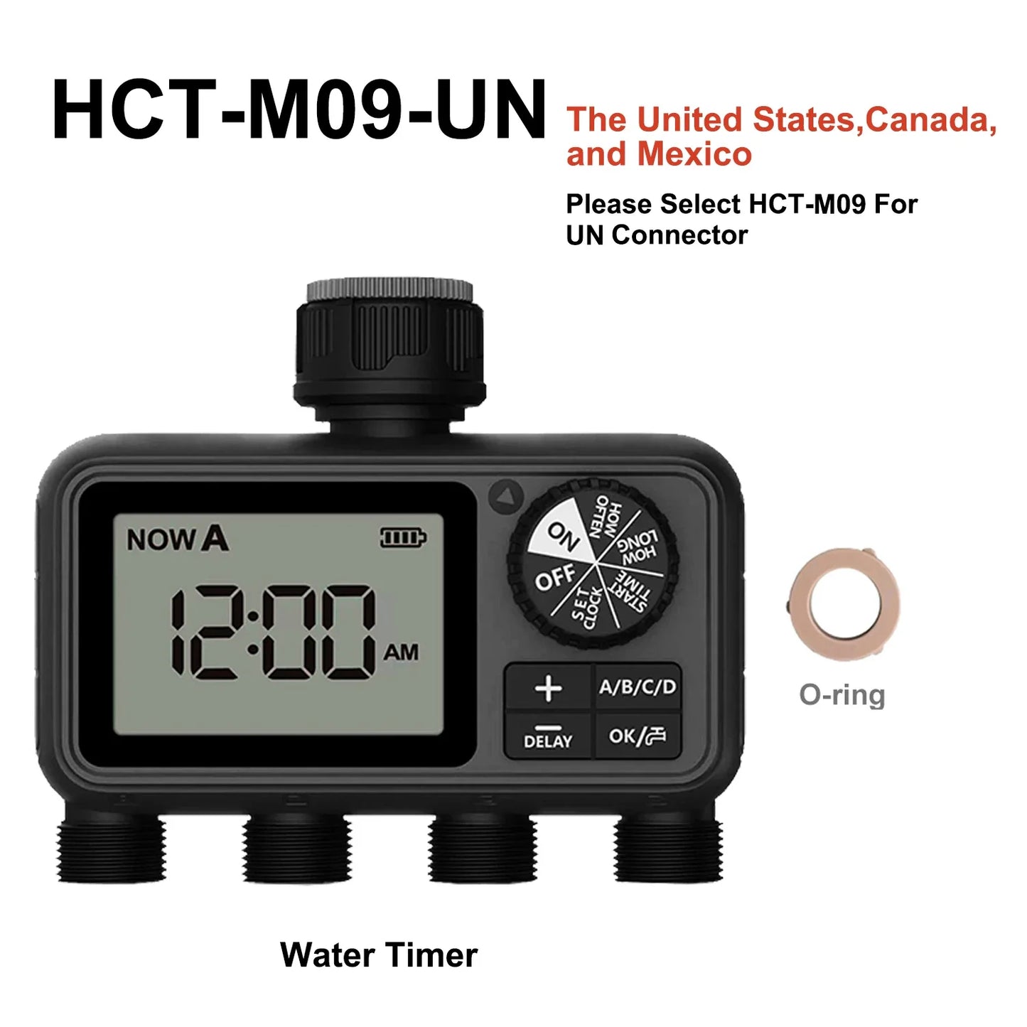 🌱💧 Eshico HCT-M09 Smart 4-Outlet Water Timer 🚿 (Αυτόματο Σύστημα Ποτίσματος Κήπου)