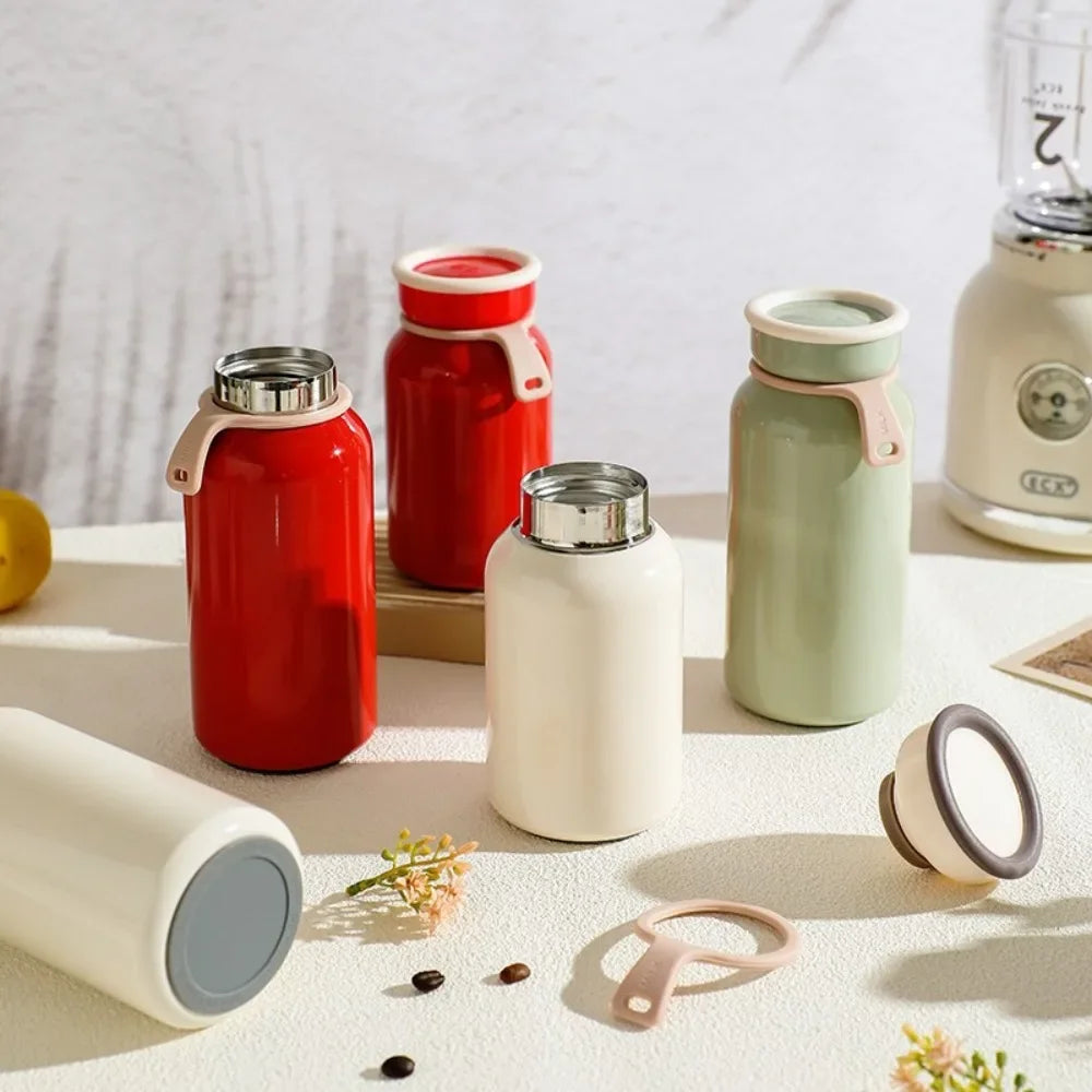 🥤✨ Μίνι Θερμός 400ml – Για Ροφήματα On-the-Go! ✨🥤 Mini Stainless Steel Insulated Water Bottle