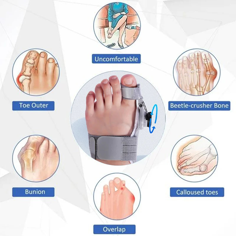 🦶✨ Bunion Corrector – Unisex Toe Separator & Hallux Valgus Straightener 🎯