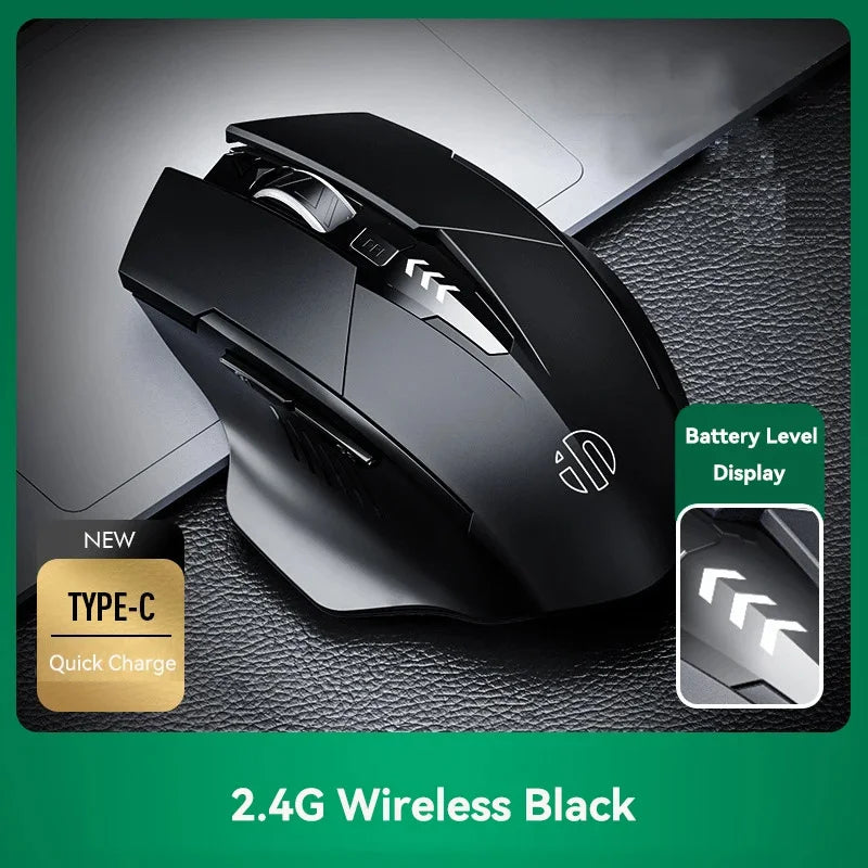 🖱️ INPHIC Tri-Mode Bluetooth & Wireless Mouse – Rechargeable, Silent, Multi-Device ✅ Επαναφορτιζόμενο Ποντίκι 3 σε 1 – Απόλυτη Ελευθερία σε Laptop, Tablet, Smartphone & Desktop!