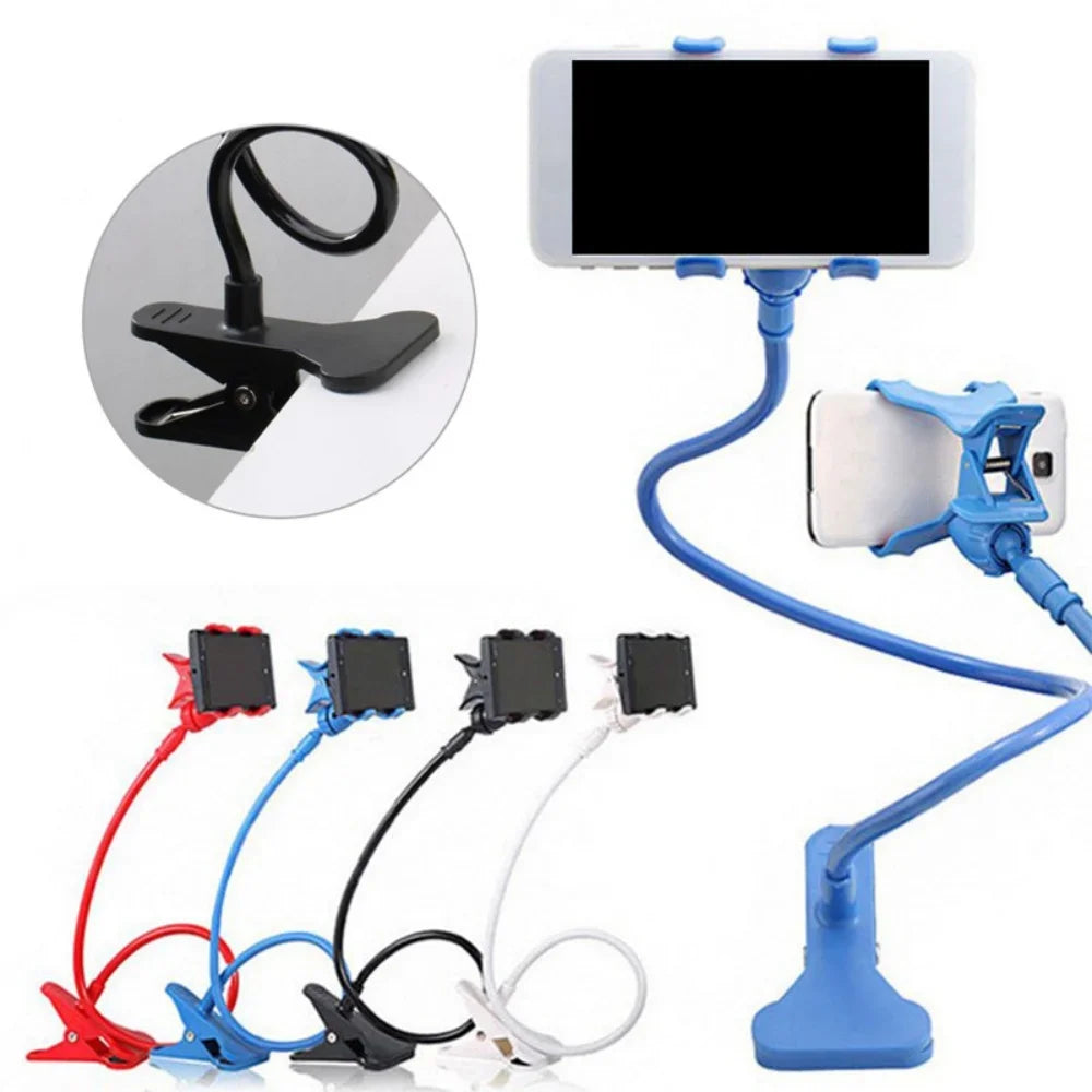 📱🛋️ Lazy Bedside & Desktop Bracket – Ευλύγιστη Βάση Κινητού με Μακρύ Βραχίονα 360° 🔄