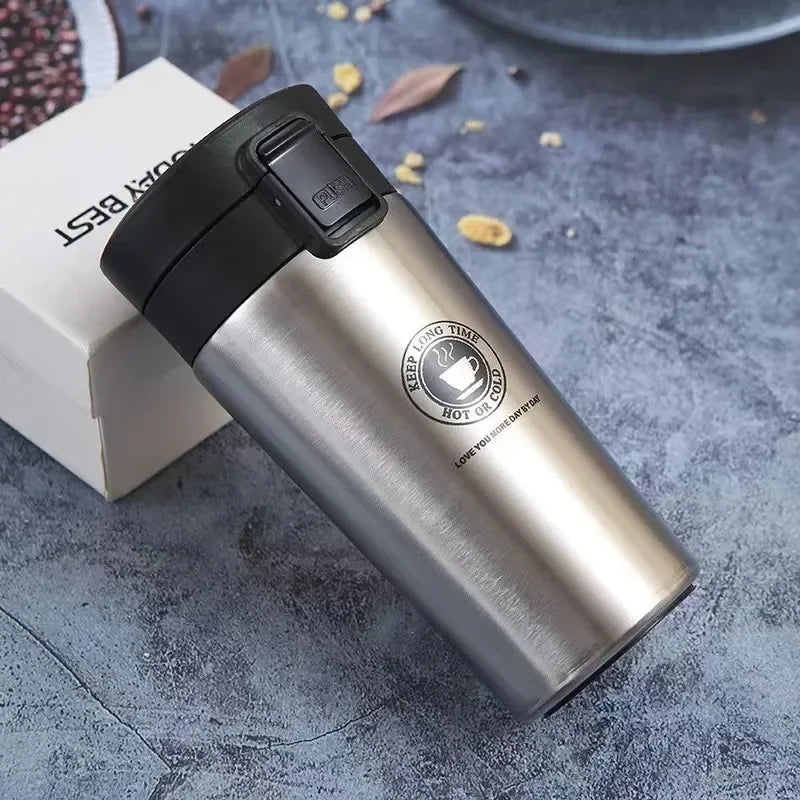 ☕ 304 Stainless Steel Θερμός Κούπα Διπλού Τοίχου – 380ml/500ml | Vacuum Flask Thermos Mug με Φίλτρο Τσαγιού & Αξεσουάρ