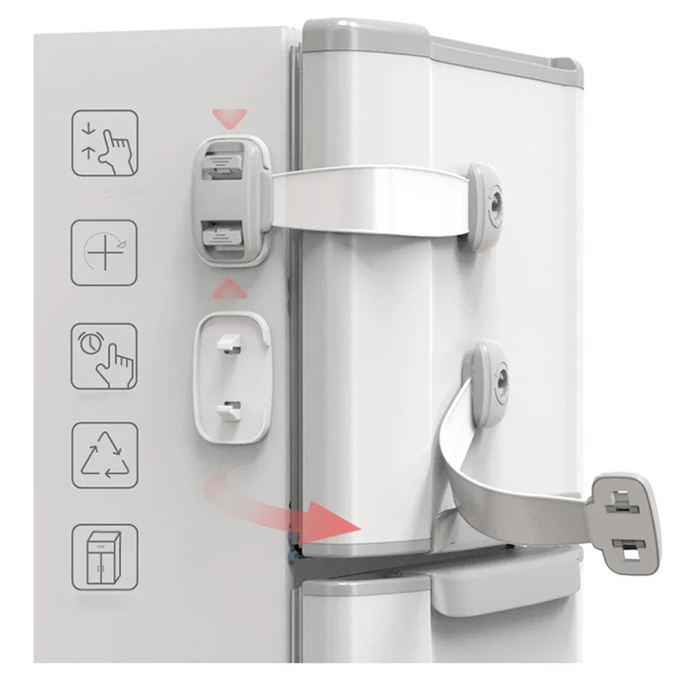 🔒👶 Σετ 3 Παιδικές Ασφάλειες Ασφαλείας – Multi-function Baby Safety Locks Προστάτεψε το σπίτι σου και κράτησε τα μικρά χεράκια μακριά από επικίνδυνα σημεία! 🏠💖