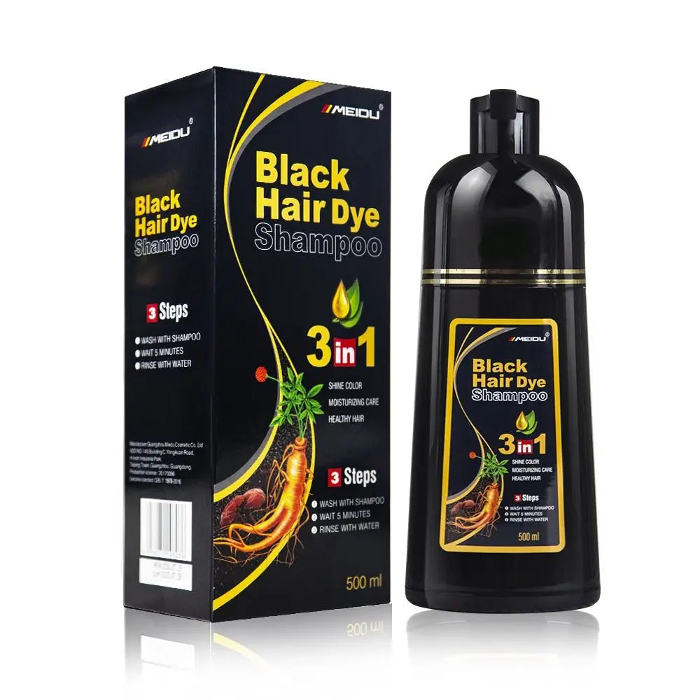 💇♀️🌿 Meidu 3-in-1 Instant Coloring Shampoo – Φυσική Βαφή & Περιποίηση Μαλλιών 🎯