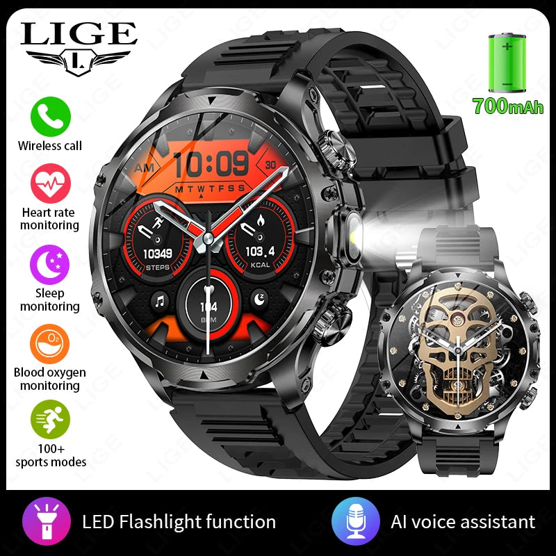 🔥 LIGE New Smart Watch 1.9” – Η Δύναμη στον Καρπό σου! 🔥
