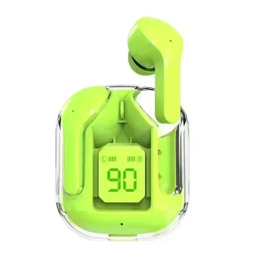 🎧✨ Original T2 Transparent TWS Bluetooth Earbuds – Bluetooth 5.3, HiFi Ήχος & LED Power Display