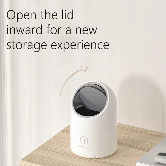 🗑️✨ 2L Desktop Induction Trash Can – Αυτόματος Κάδος με Αισθητήρα Κίνησης